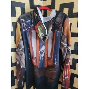 Star‎ Wars Mandalorian Armor Hoodie Full Zip Costume Cosplay Pullover